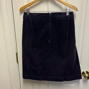 Talbots Navy corduroy short skirt